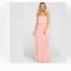 Show Me Your Mumu Pink Maxi Dress M NWT
